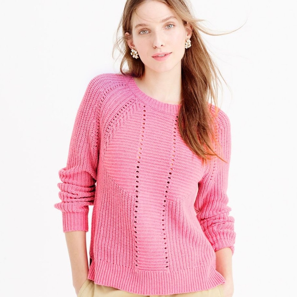 J Crew Pink Sweater, large